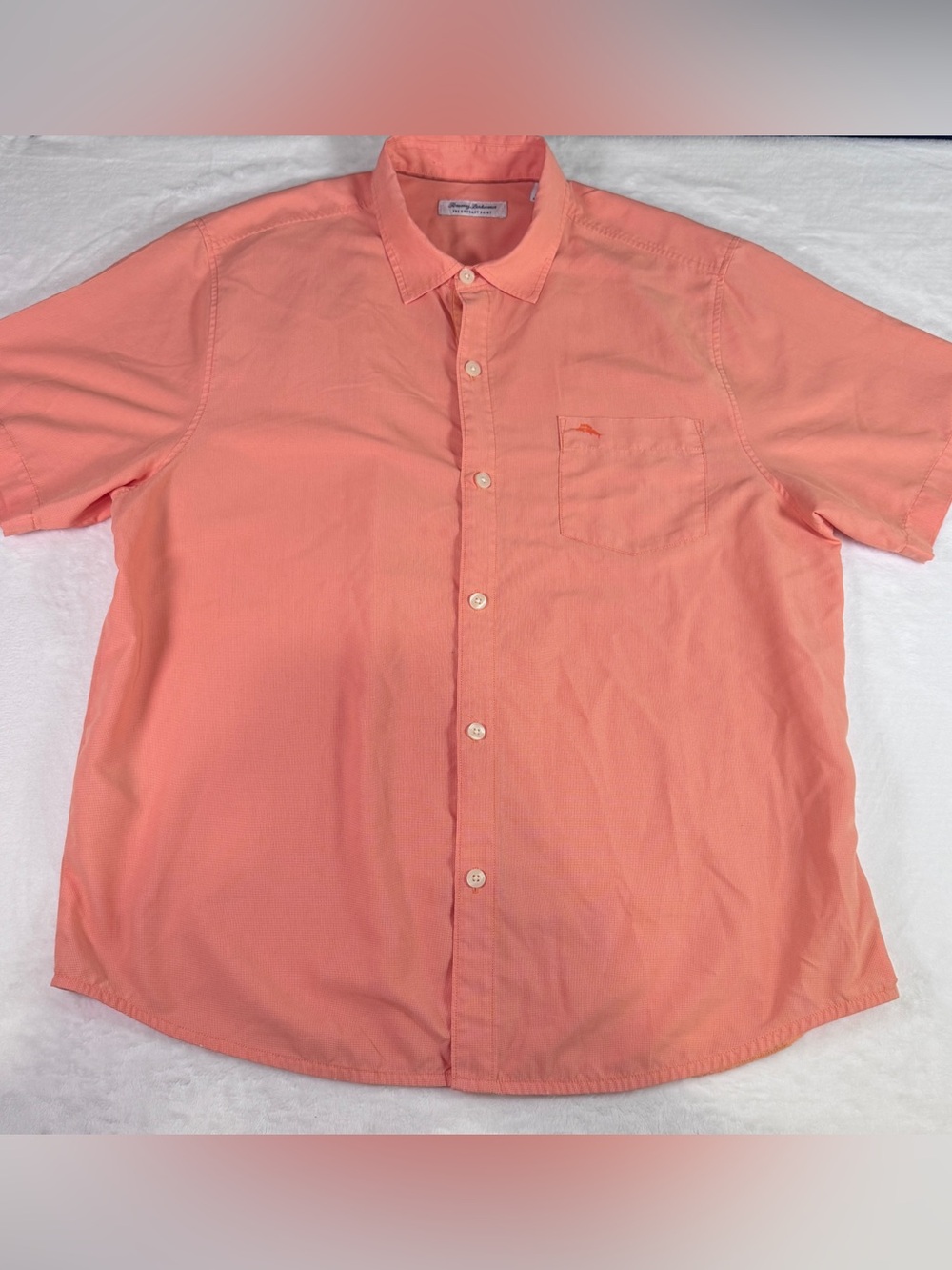 Tommy Bahama The Coconut Point Men’s XL Coral Short Sleeve Button Up Shirt